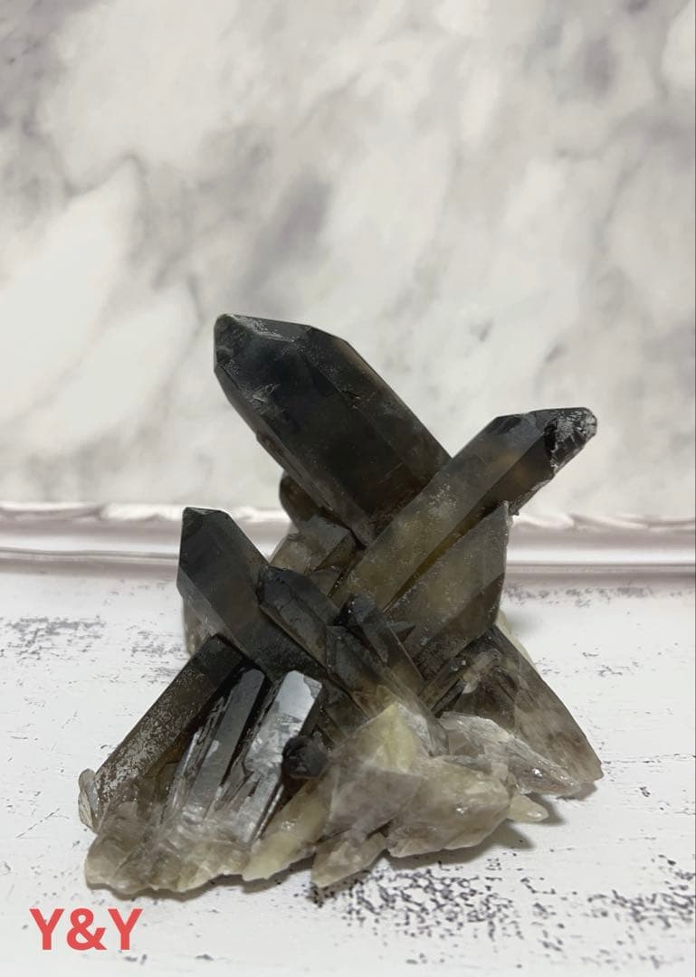 ⭐️モリオンクラスター❤︎1Kg 【最強】天然石　浄化　邪鬼　クラスター 黒水晶