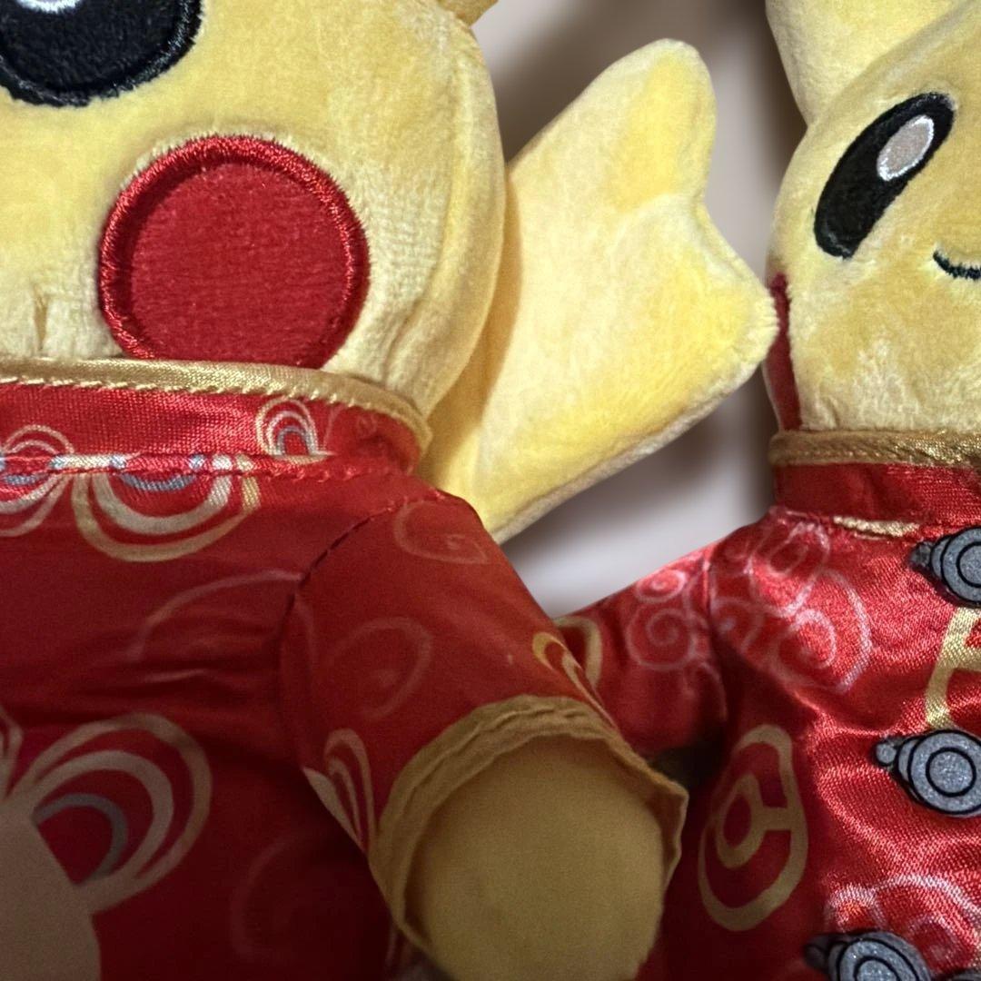 台湾限定 ポケモンセンター台北 春節ピカチュウ ぬいぐるみ 新年 旧正月2025