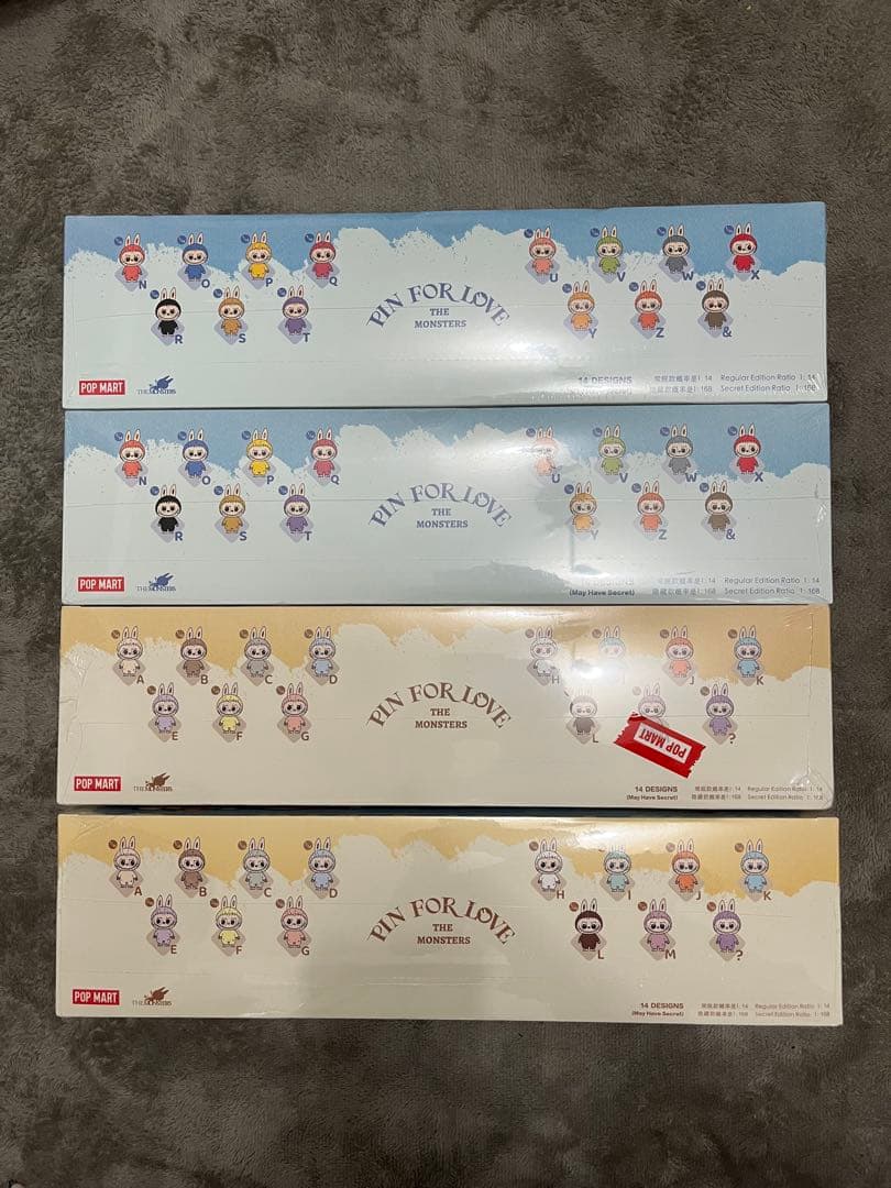 ラブブ PIN FOR LOVEぬいぐるみ(N-Z) アソートボックス 5box