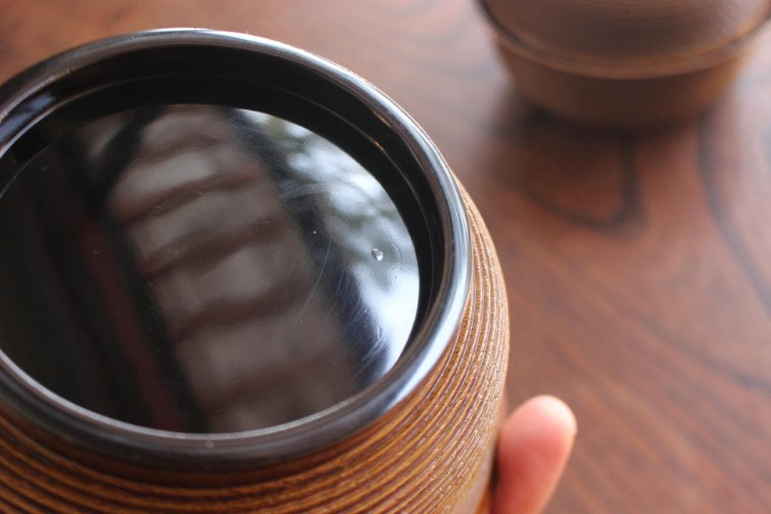 時代逸品！風情ある千筋糸目挽きに優美な桐文蒔絵の映える煮物椀２点（検雑煮椀