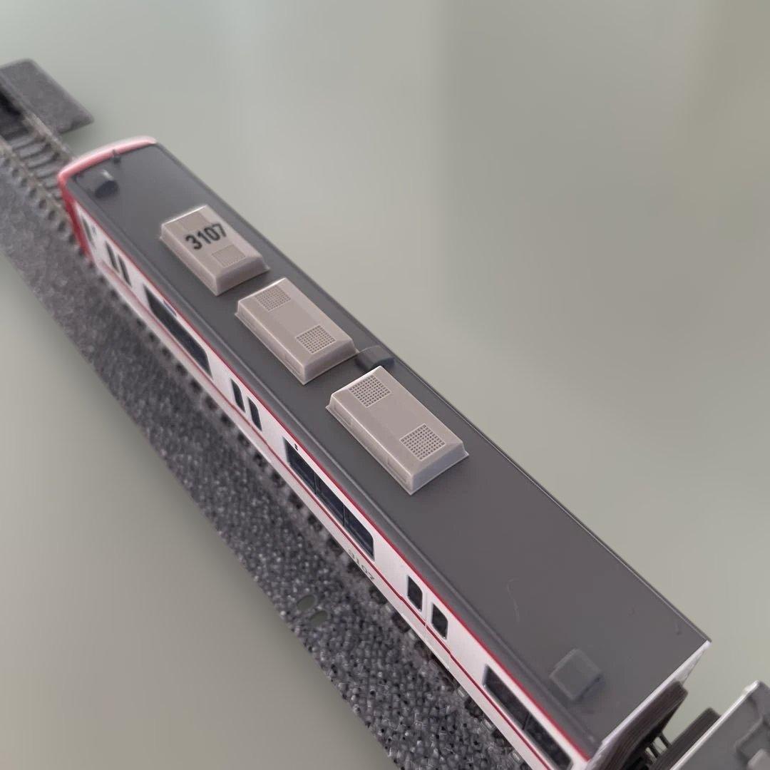 グリーンマックス名鉄1700系1703編成床下グレー3100系新塗装3107編成