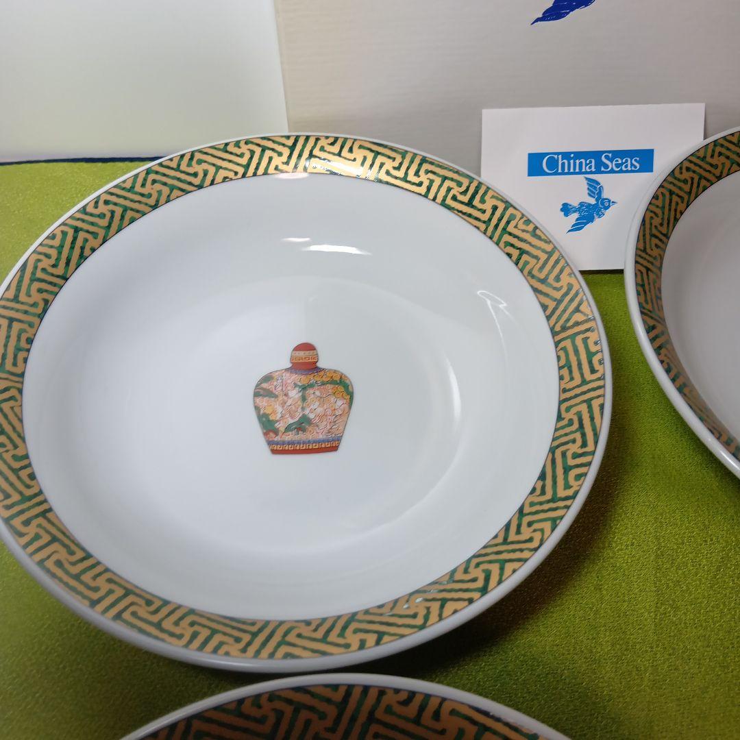 未使用　チャイナシーズ　チャイニーズボトル　炒飯 深皿 5枚