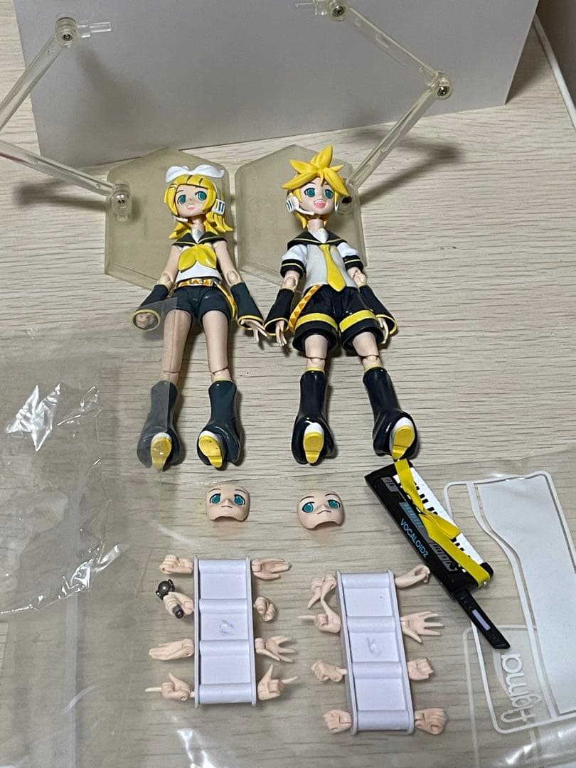 ［中古］figma 019鏡音リン、020鏡音レン2体セット