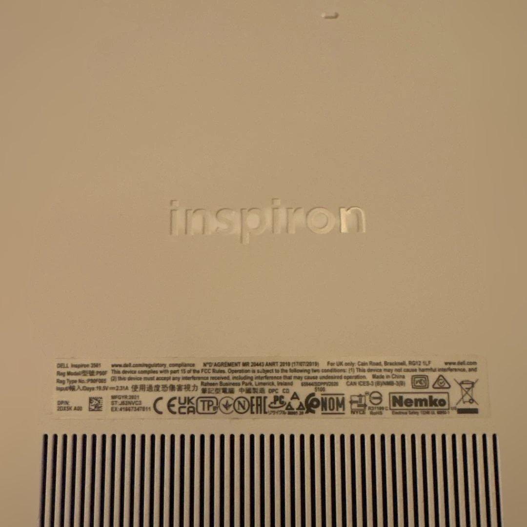 Dell Inspiron 3501ノートPC intel core i3