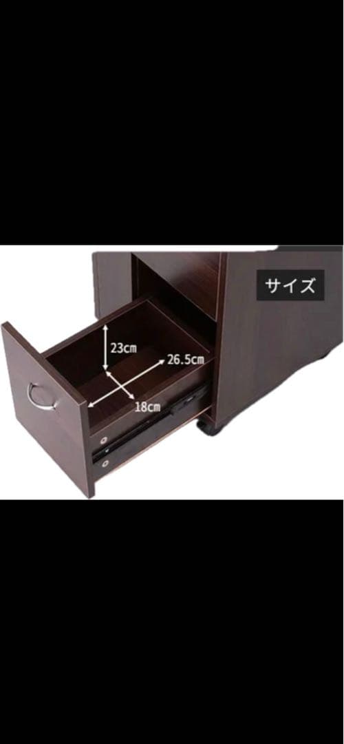 ネイルデスク　折りたたみ　ブラウン