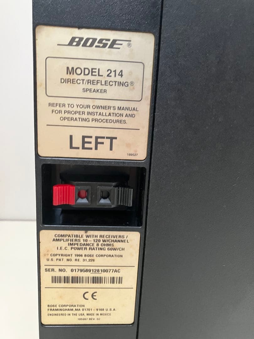 BOSE スピーカー 217 天吊金具有