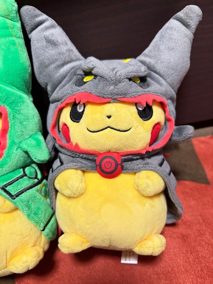 2種セット レックウザのポンチョを着たピカチュウ ポケモン ぬいぐるみ ぽんちょ