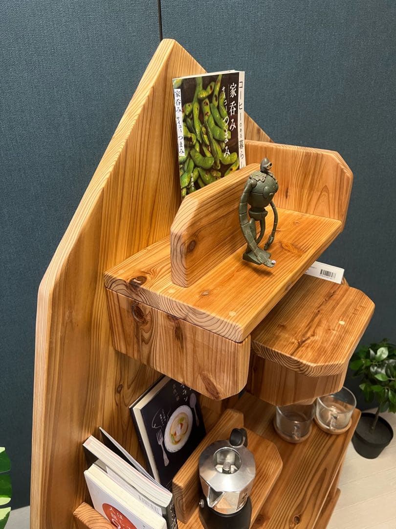 【送料無料】 ブックシェルフ 自然 マルチラック 杉 ナチュラル