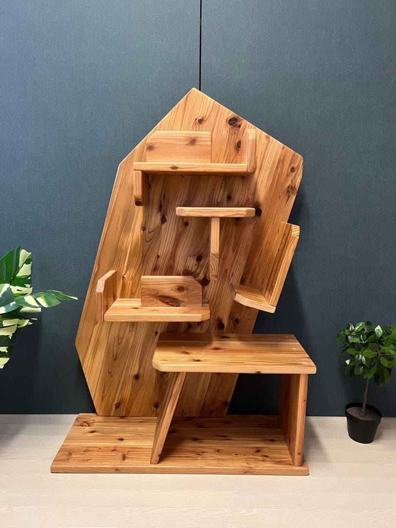 【送料無料】 ブックシェルフ 自然 マルチラック 杉 ナチュラル