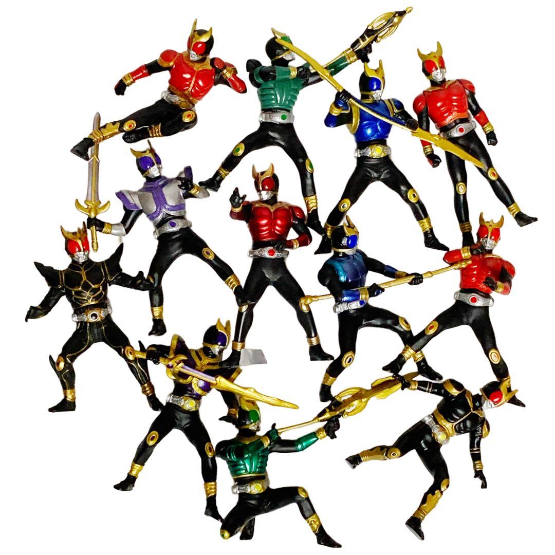 『仮面ライダークウガ』HGレジェンドライダー他 新旧ガシャポン12体（開封美品）