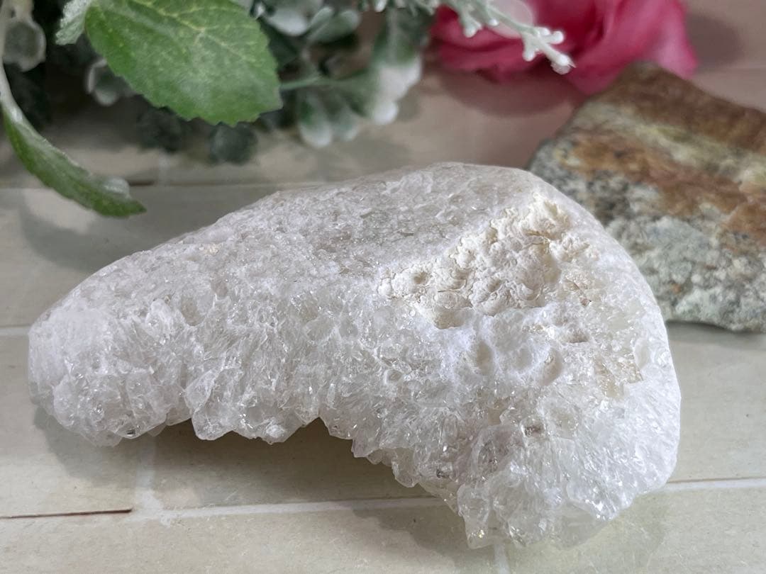 天からの祝福✨　アナンダライト　水晶　レインボークォーツ　原石　クラスター