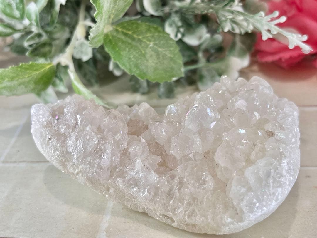 天からの祝福✨　アナンダライト　水晶　レインボークォーツ　原石　クラスター