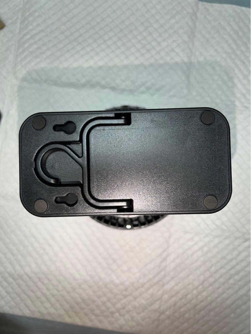 キャンプ用ファン LEDライト付き テントファン 吊り下げフック付き 充電式