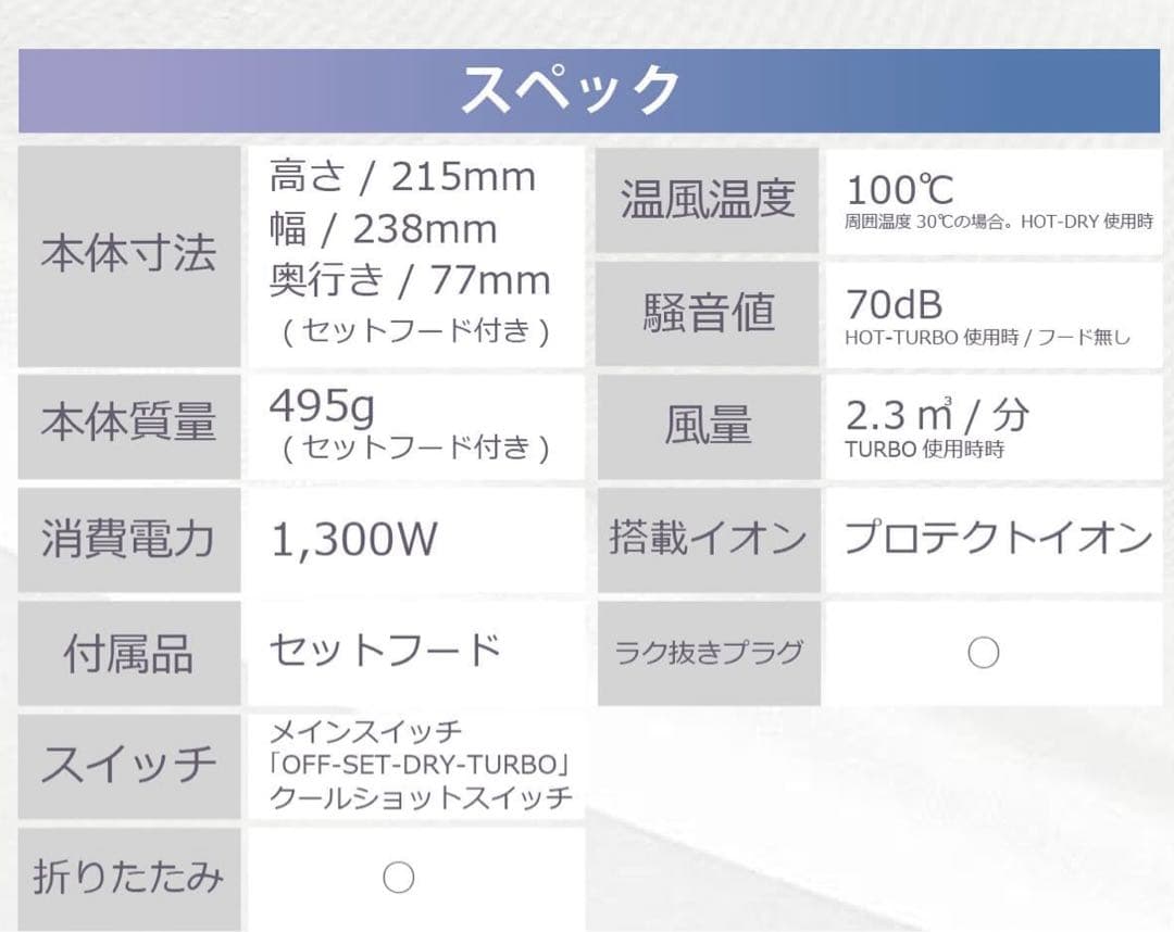 新品】テスコム ヘアドライヤー プロテクトイオン 大風量レッド TID2400B