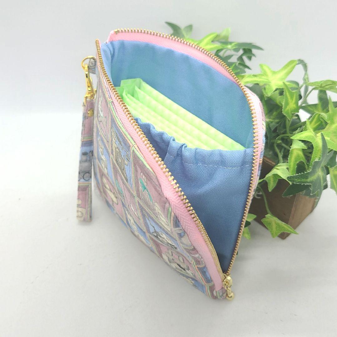 ピカピカ◎Handmade L字型ファスナーポーチ❣️◎４点セット