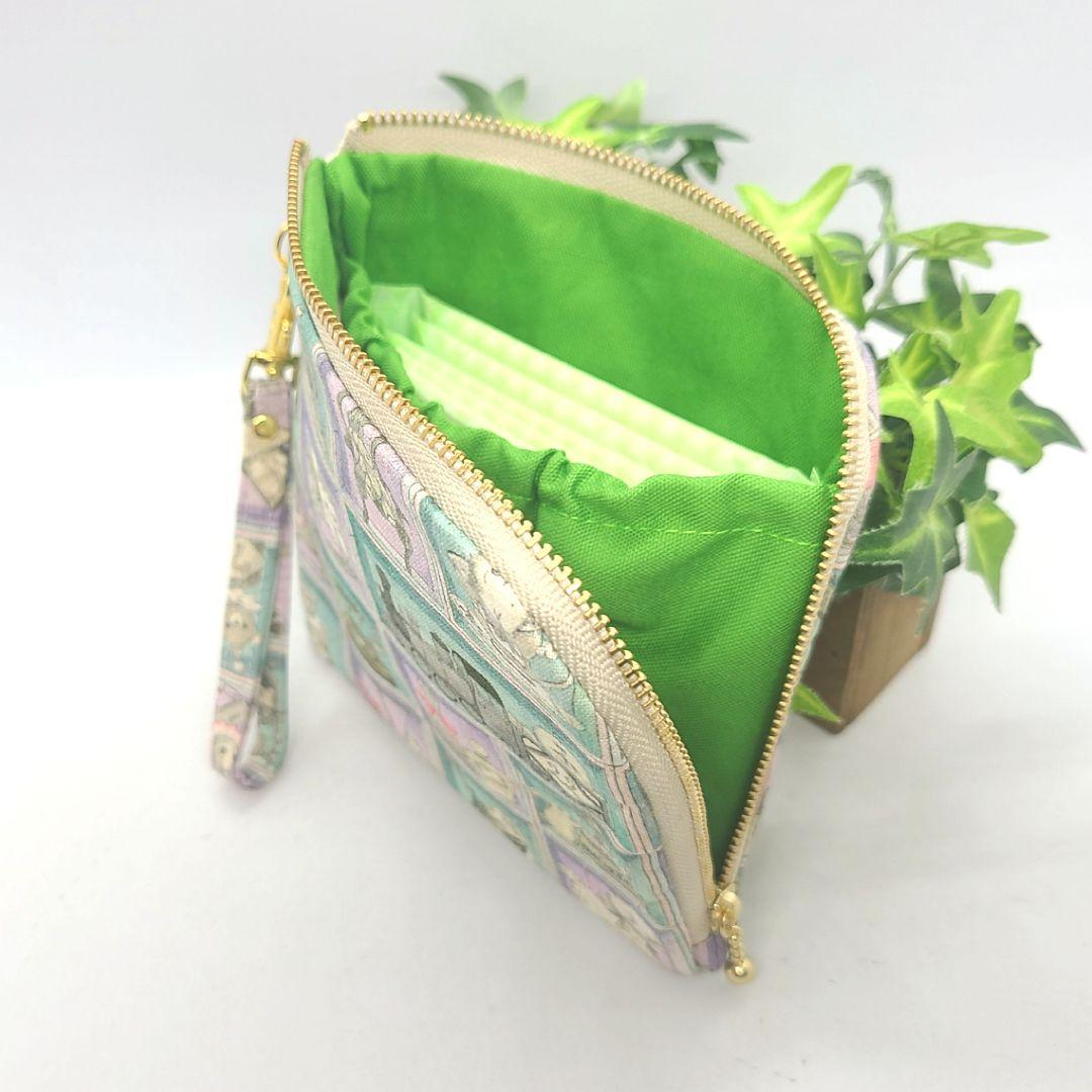 ピカピカ◎Handmade L字型ファスナーポーチ❣️◎４点セット