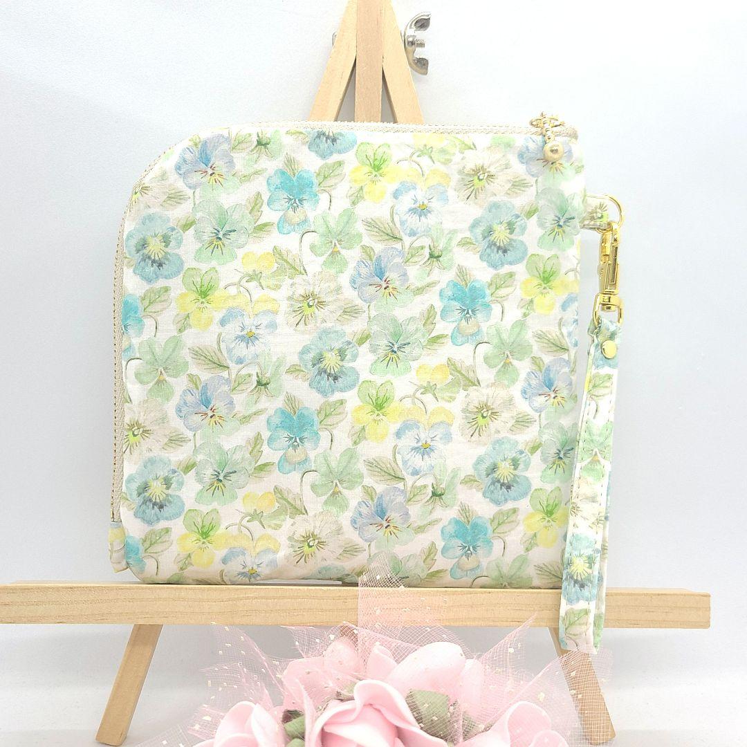 ピカピカ◎Handmade L字型ファスナーポーチ❣️◎４点セット