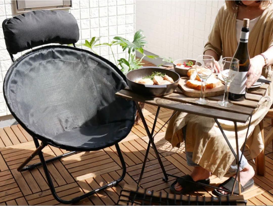 ひなたライフ　2wayフォールディングチェア コーデュロイ