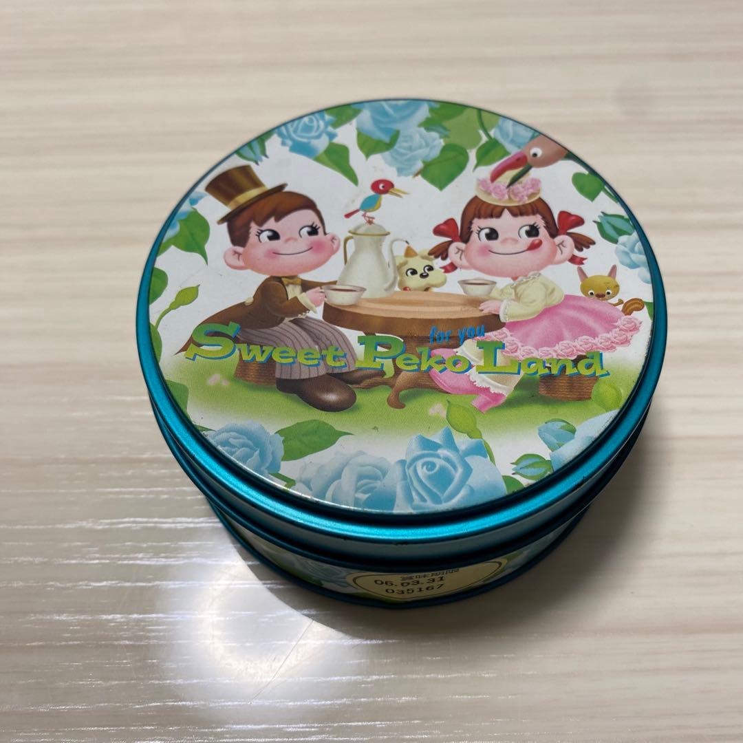 不二家 ペコちゃん 缶ケース ×6個セット