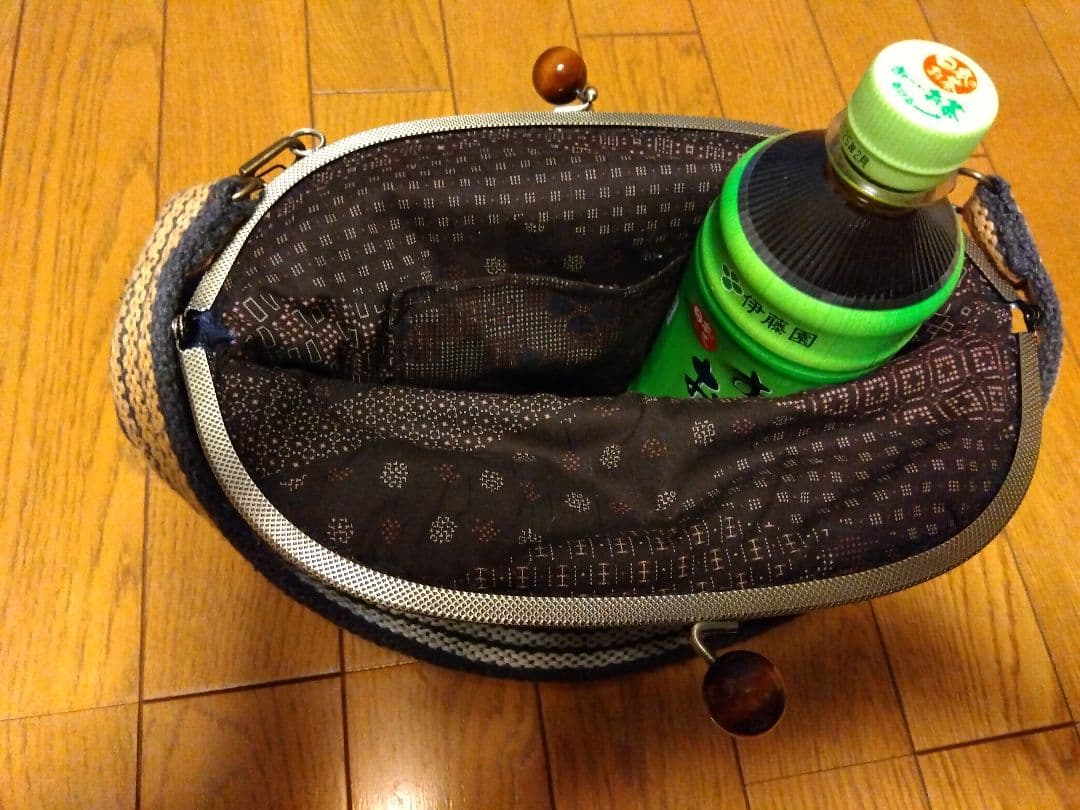 白鷹がま口バッグ