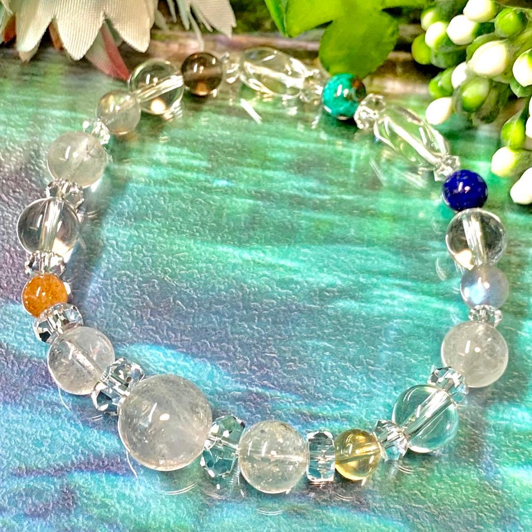 ハーキマーダイヤモンド　ワンネス　癒し　天然石　パワーストーンブレスレット