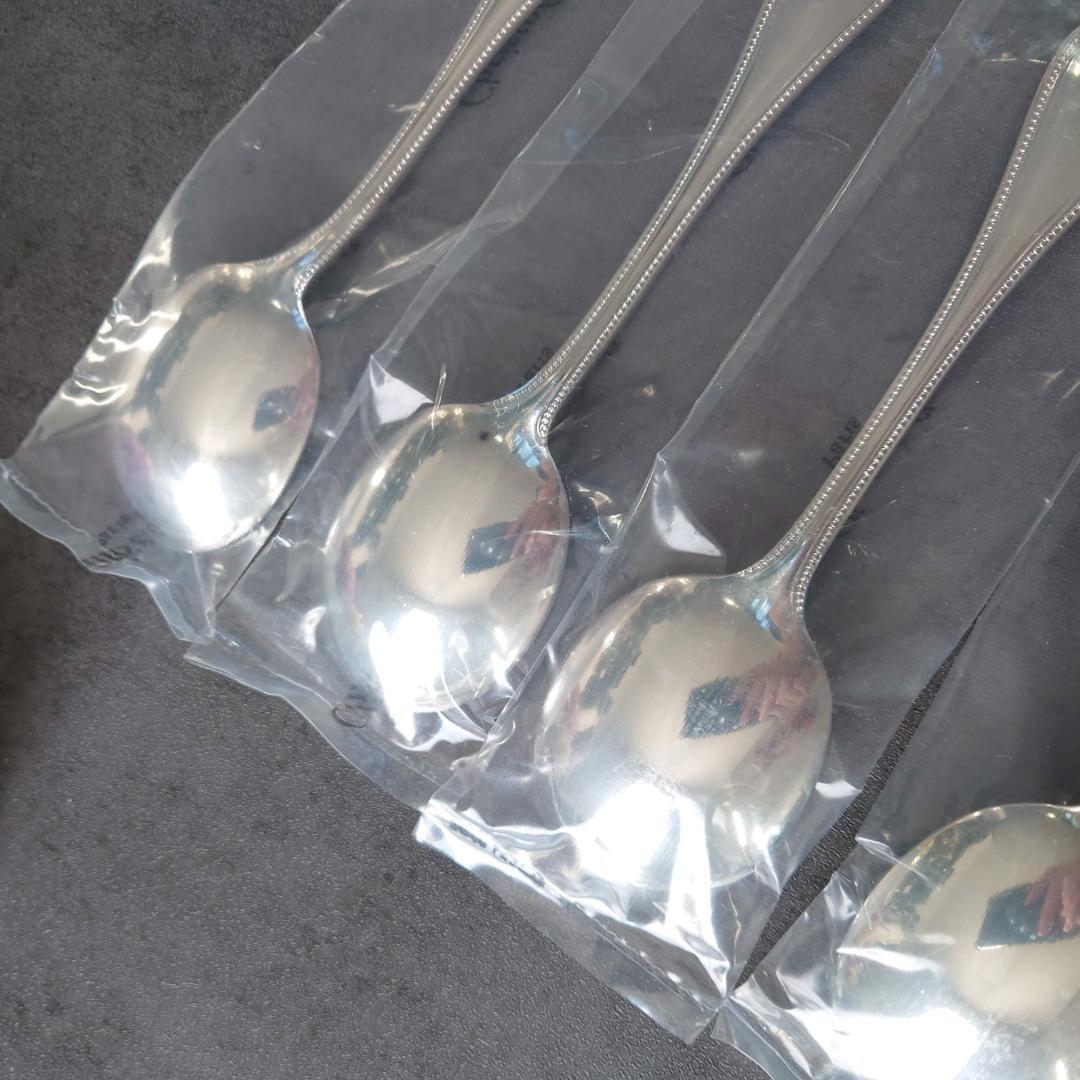 クリストフル パール 未開封 コンソメスプーン 6点