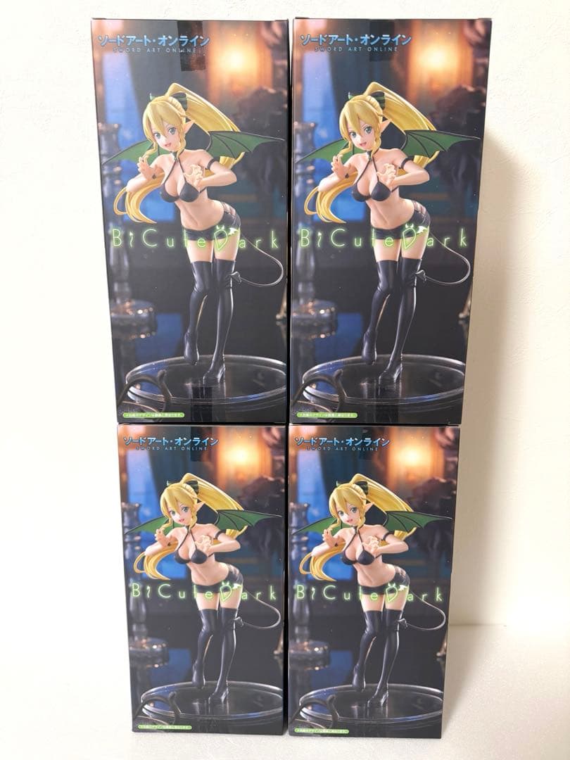ソードアートオンライン　リーファ　bicute dark フィギュア　4体セット