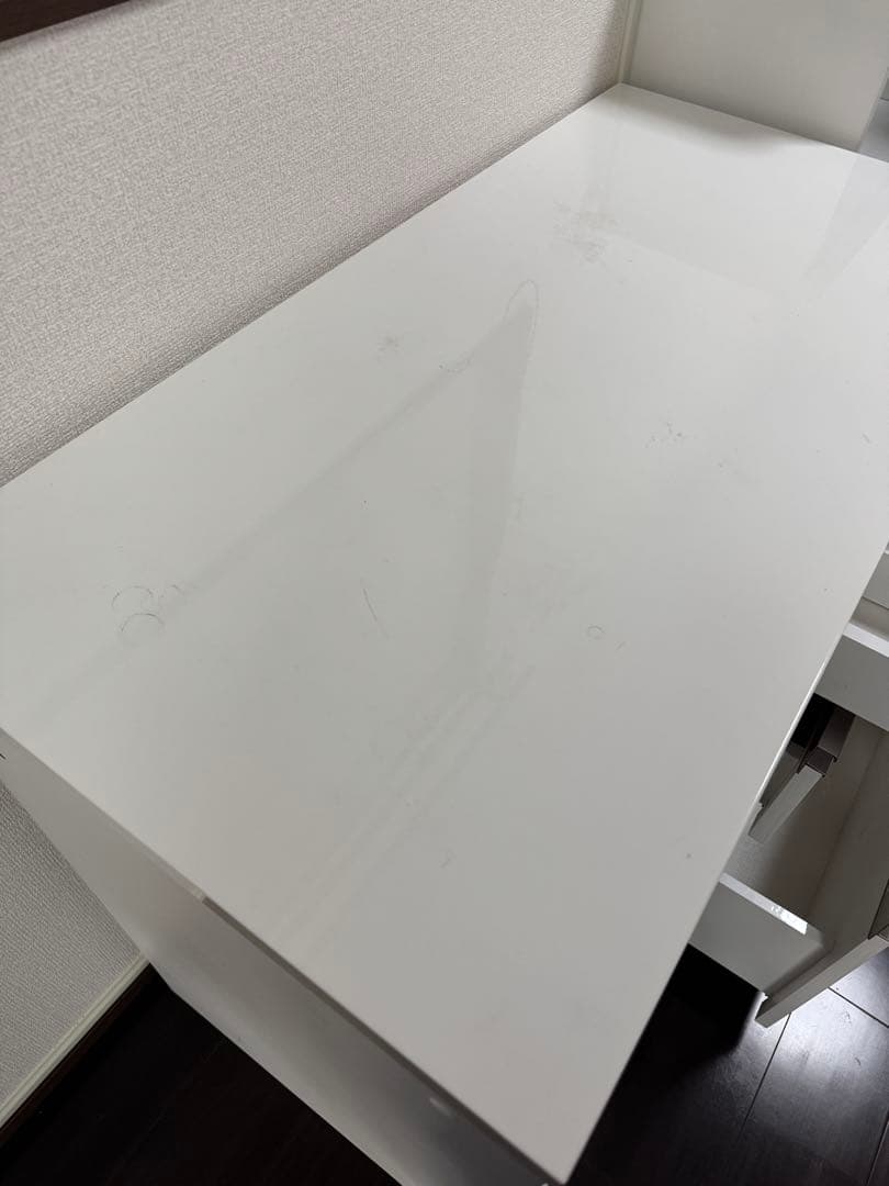 ニトリ キッチンボード ホワイト 食器棚 引き出し式 コンセント付き