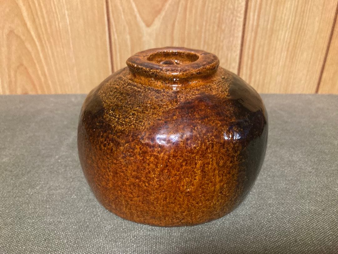 香野荘明「大樋焼飴茶椀」/共箱 中村康平 検索(楽茶碗 大樋長左衛門 楽吉左衛門