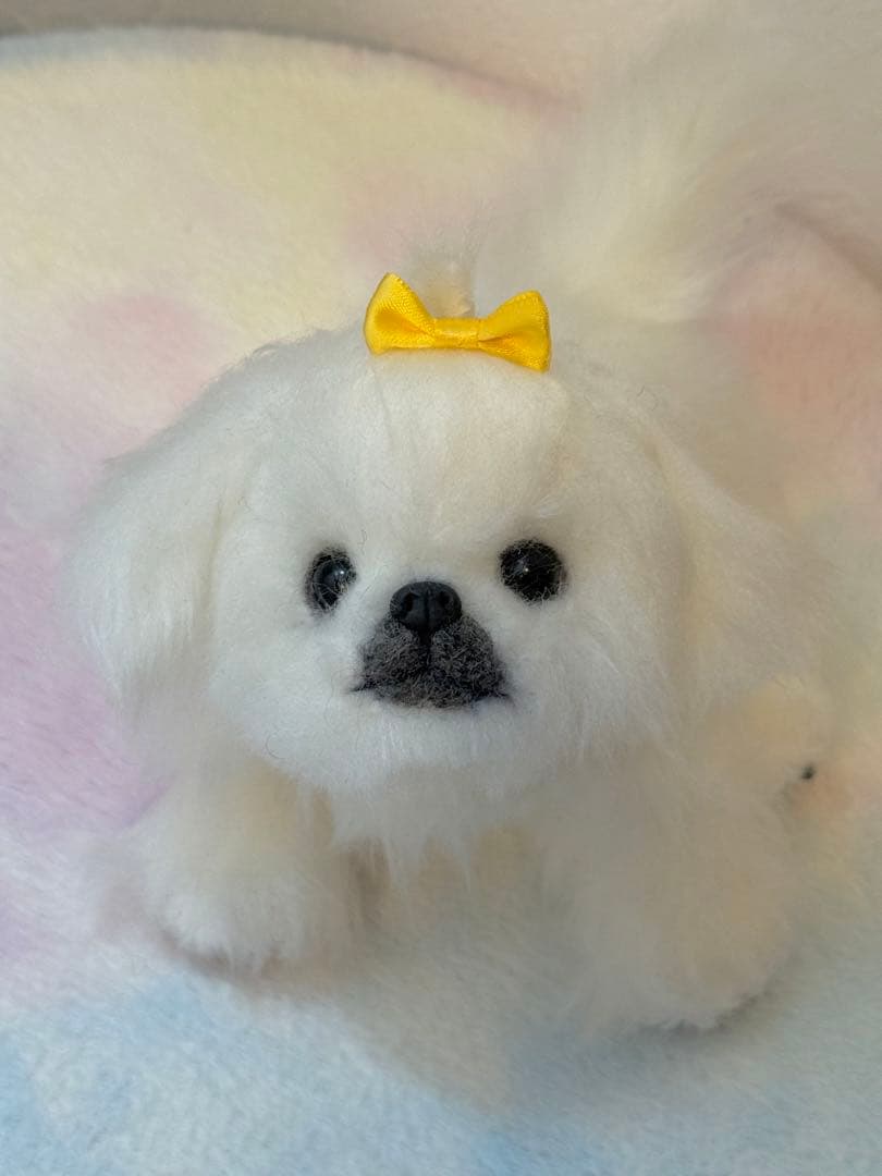 専用　★ハンドメイド★ ふわふわ ペキニーズ ぬいぐるみ ホワイト 中サイズ
