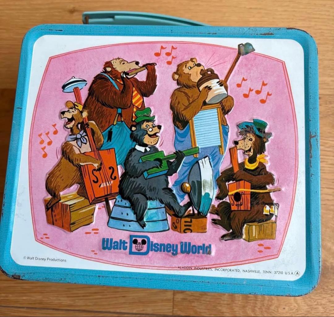 アラジン社製　Walt Disney World ランチボックス 缶