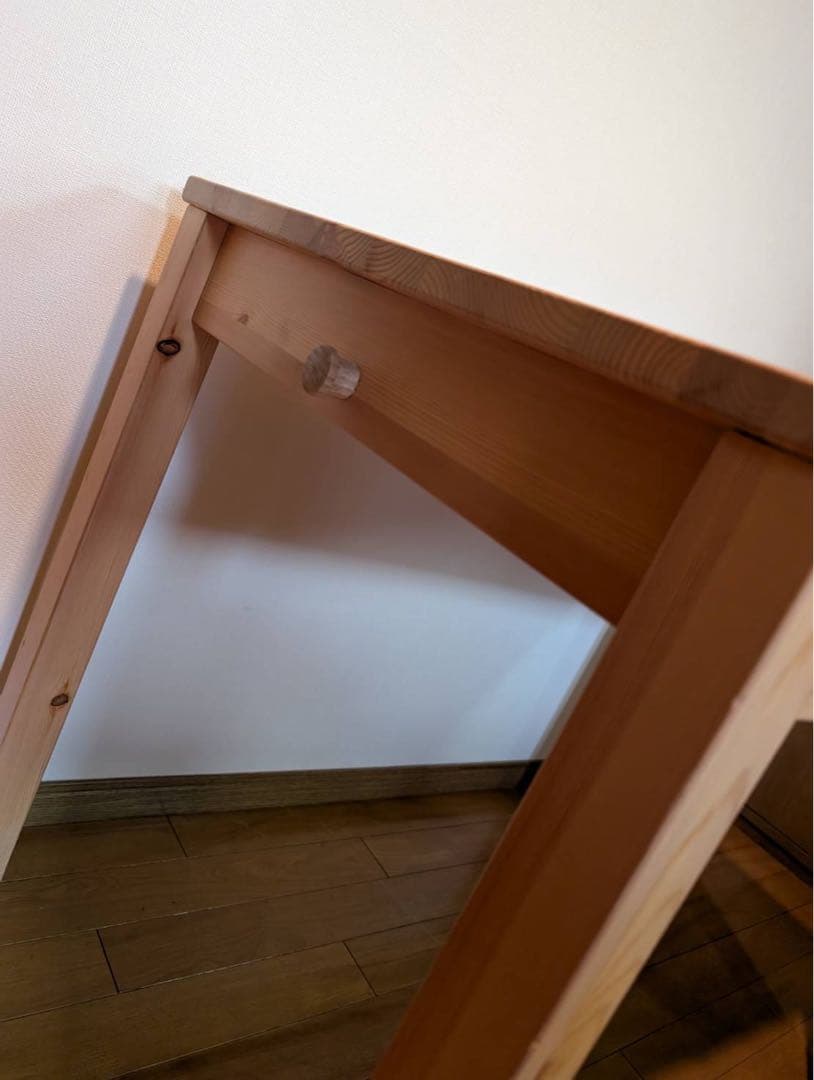 【送料込】無印良品 MUJI 木製デスク パイン材 学習机 テーブル 木製家具