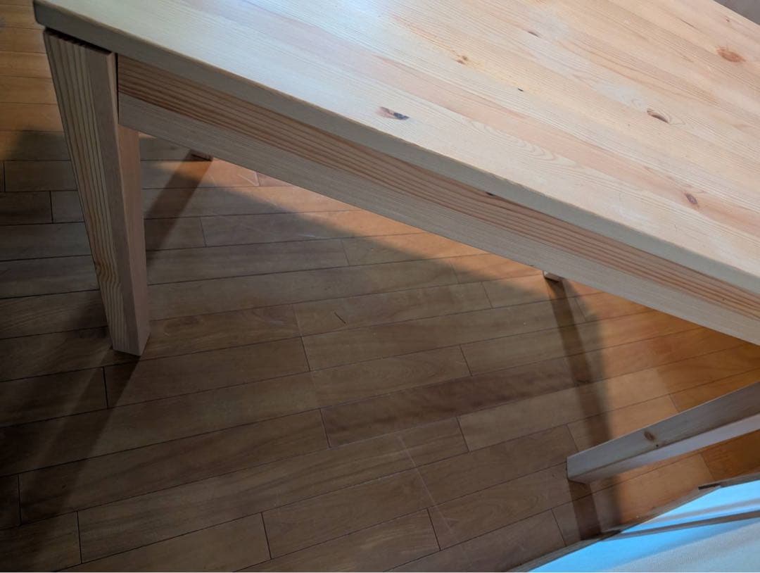 【送料込】無印良品 MUJI 木製デスク パイン材 学習机 テーブル 木製家具