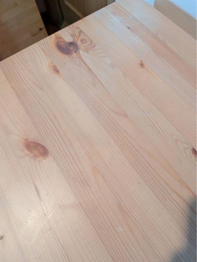 【送料込】無印良品 MUJI 木製デスク パイン材 学習机 テーブル 木製家具