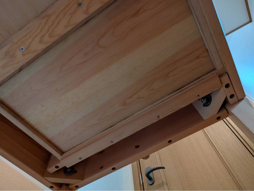 【送料込】無印良品 MUJI 木製デスク パイン材 学習机 テーブル 木製家具