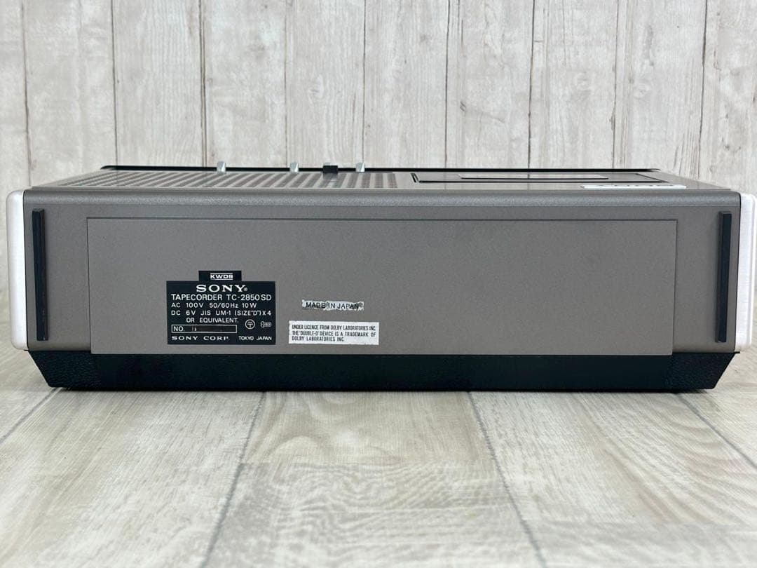 動作品 |SONY ソニー TC-2850SD カセットデッキ　昭和レトロ当時物
