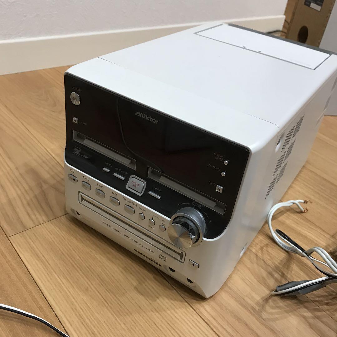 victor  コンポ  カセットテープ MD   CD対応 リモコン付き