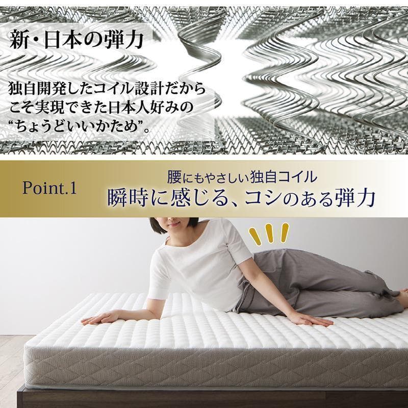 新品 送料込 ダブルベッド 収納 棚 2口コンセント  マットレス付  db