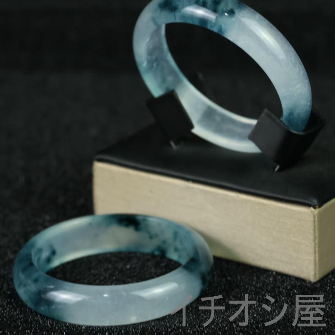 中国古美術 翡翠 高氷種 扁条バングル 透明 旧蔵 精巧手彫 無傷透明石 天然石