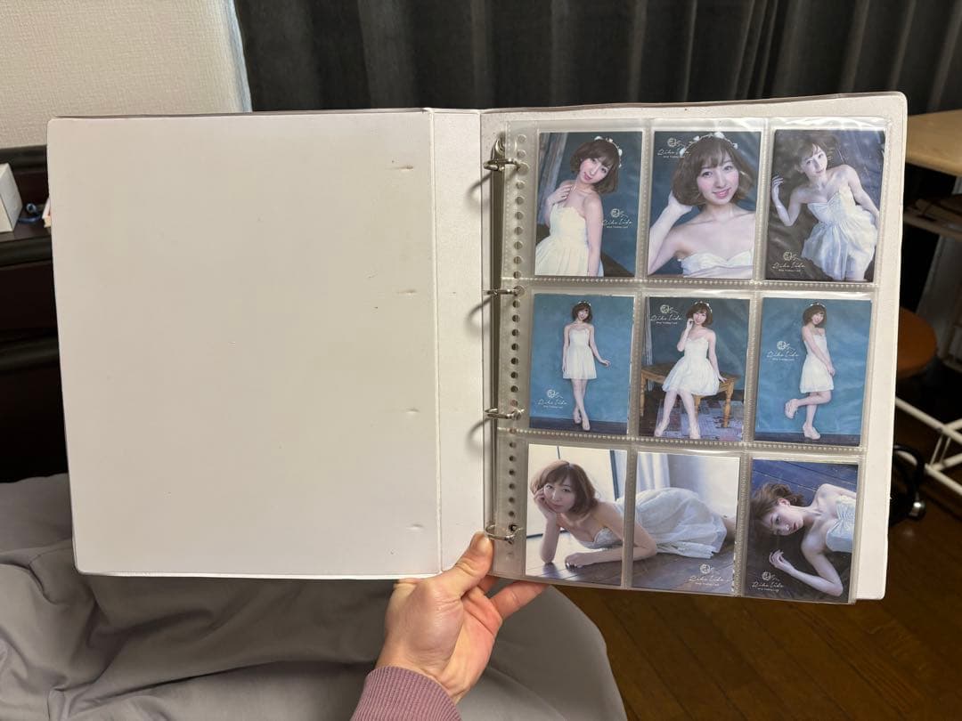 飯田里穂トレカ anotherりっぴー トレカ47種類＆バインダーセット＋おまけ