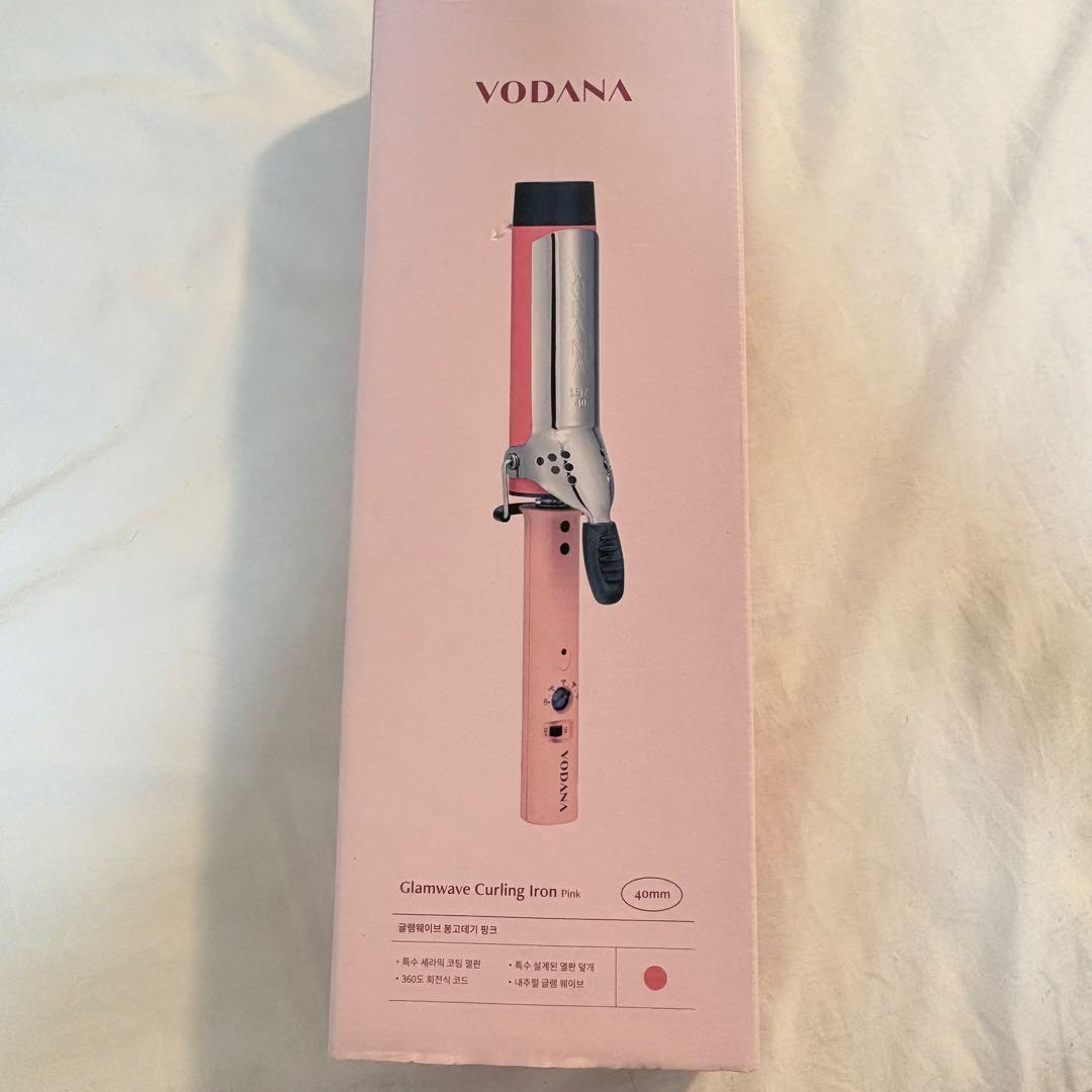 VODANA ボダナ カールヘアアイロン コテ 40mm ヘアクリップ・箱付き