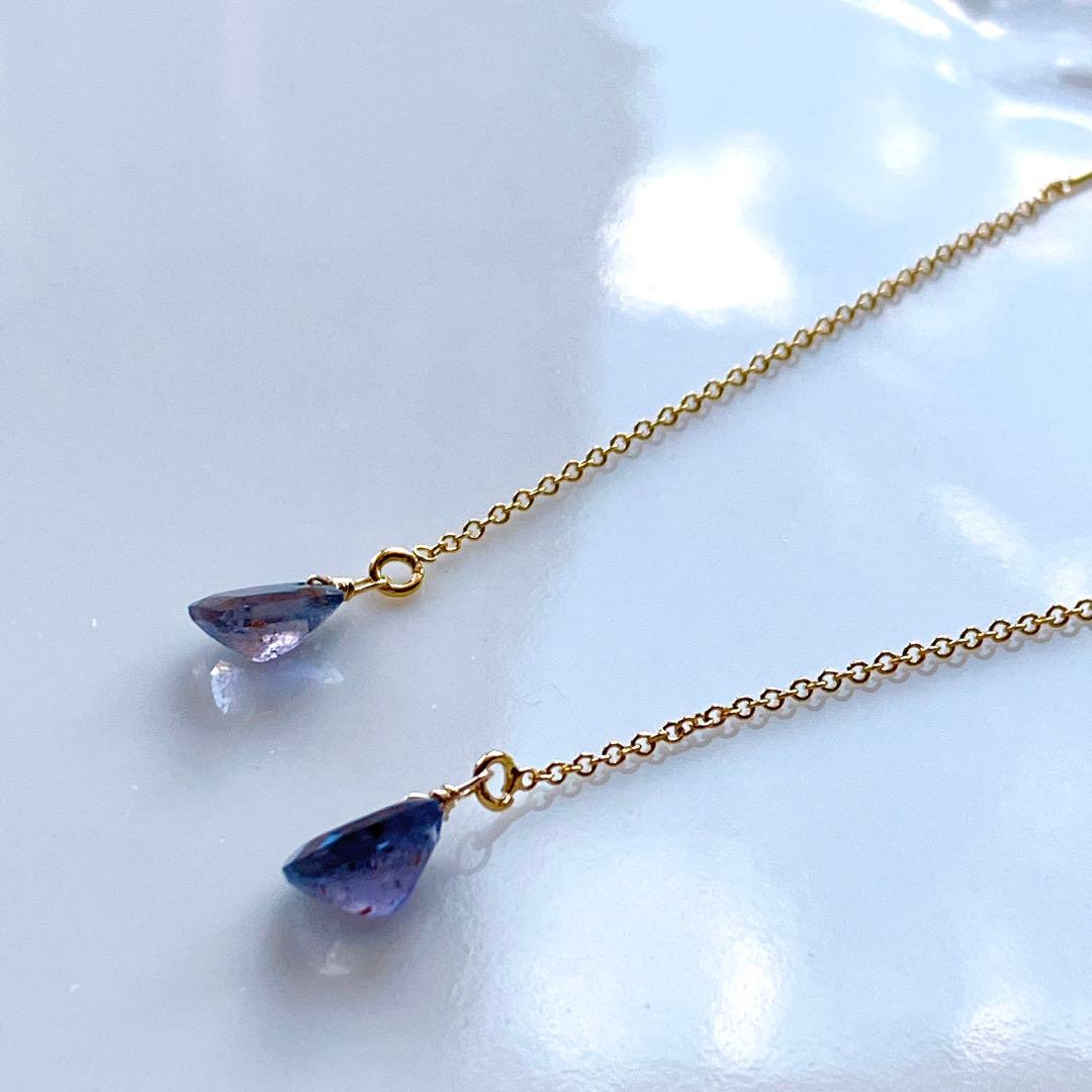 クーロ◆高品質✧アフガナイトアメリカンピアス✧silver925