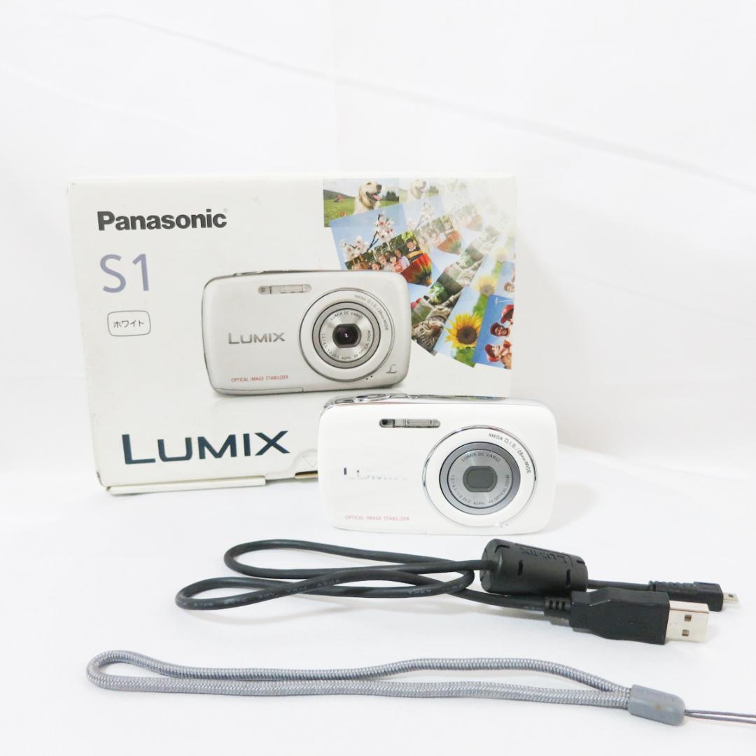 ▽▼▽Panasonic DMC-S1　ホワイト コンパクトデジタルカメラ▽▼