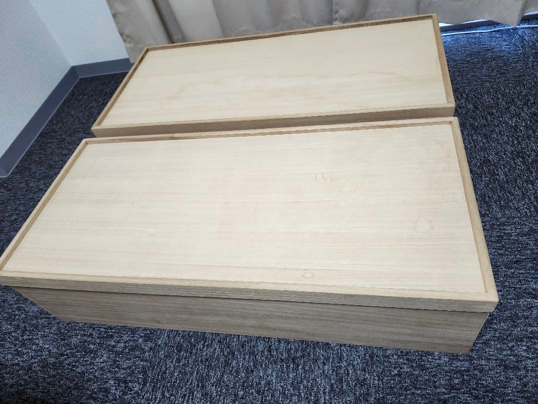 桐衣装箱　2個組み