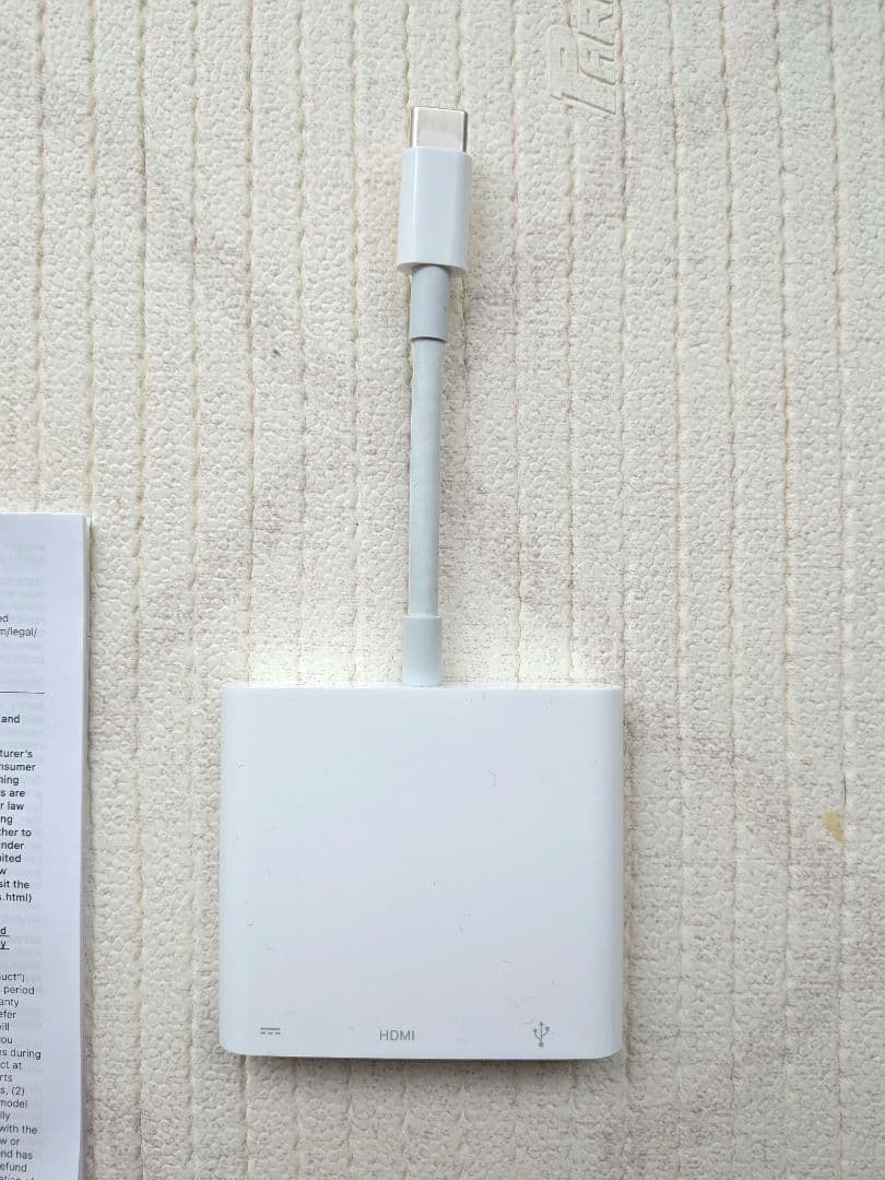 アップル 純正　USB-C to HDMI変換アダプター　美品
