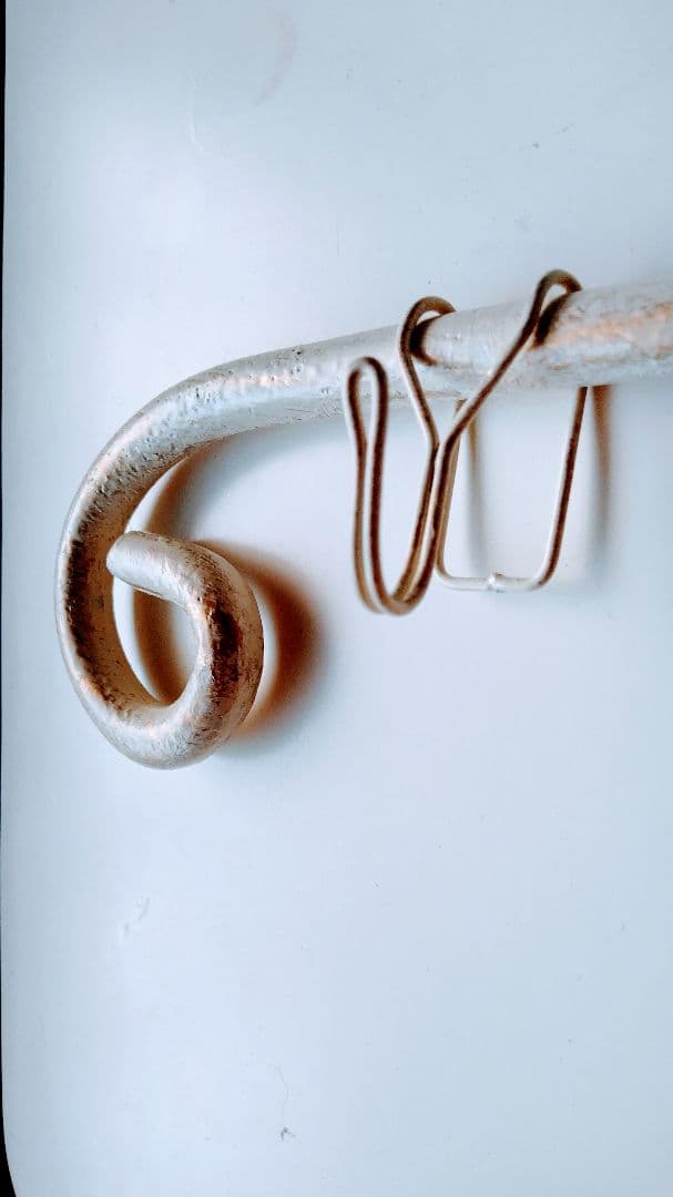 ７点セット 60cmフック アイアン ホワイト 収納 ポール