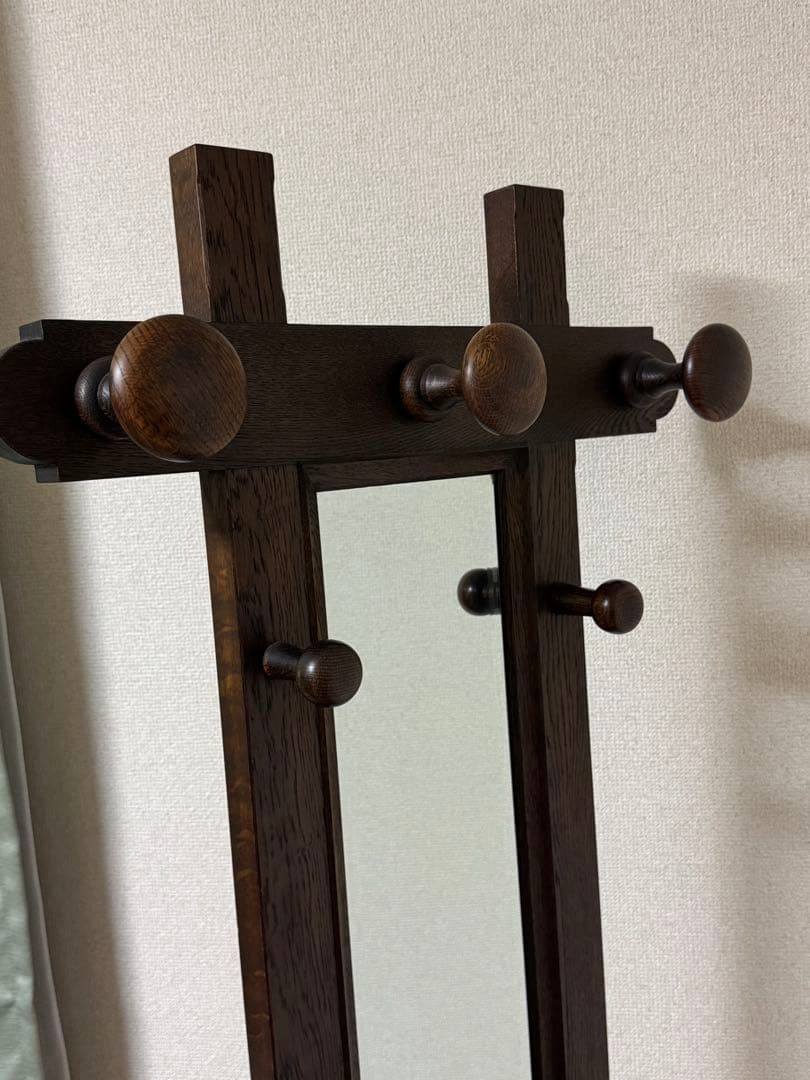 飛騨産業 HIDA家具 キツツキ ハンガーラック ベンチ コート 鏡台