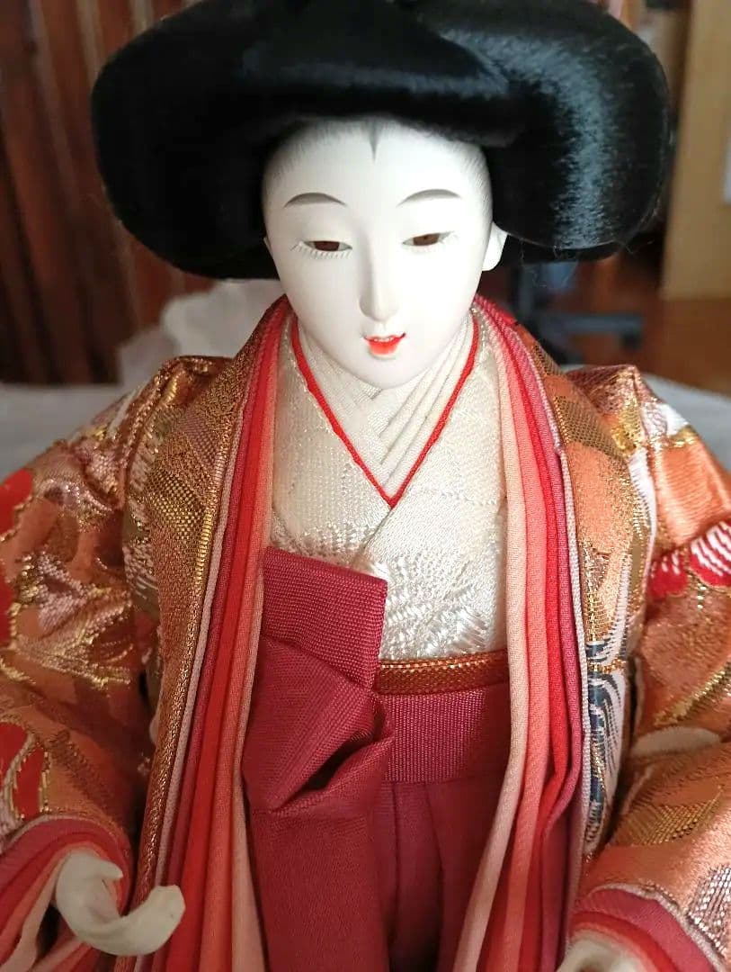 三人官女　お雛様　西陣織　中古品　ひな祭り　美品