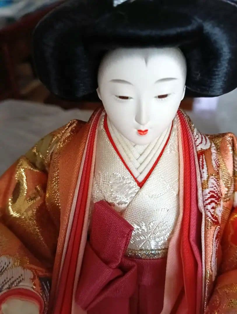 三人官女　お雛様　西陣織　中古品　ひな祭り　美品