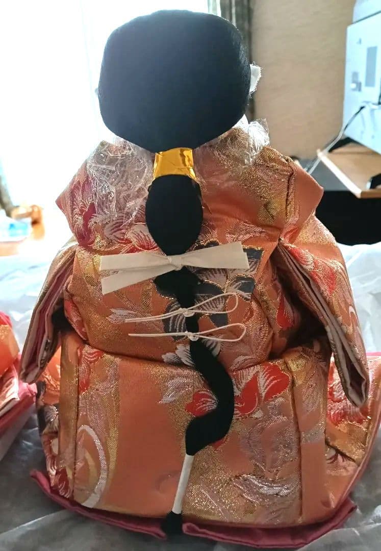 三人官女　お雛様　西陣織　中古品　ひな祭り　美品